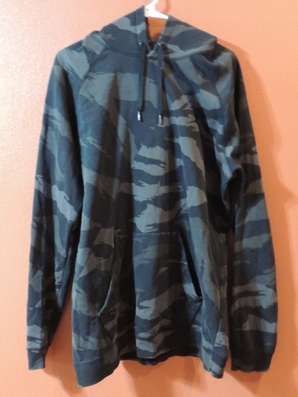 Jordan Hoodie Men Large Black Camo Outdoors Warm Long Sleeve Pullover Hoodie
